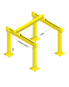 1 Ton Advantage Freestanding Workstation Bridge Crane