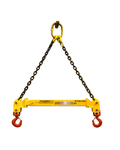 20 Ton Caldwell Adjustable Spreader Beam w/ Chain Top Rigging