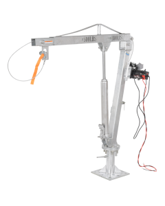 500 Lb Vestil Galvanized Steel DC Powered Winch Truck Jib Crane