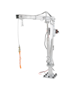 1,000 Lb Vestil Galvanized Steel DC Powered Winch Truck Jib Crane 52 In. Reach