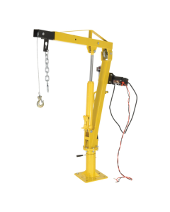 1,000 Lb Vestil Steel DC Powered Winch Truck Jib Crane 44 In. Reach