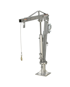 1,000 Lb Vestil Galvanized Steel Winch Truck Jib Crane 52 In. Reach